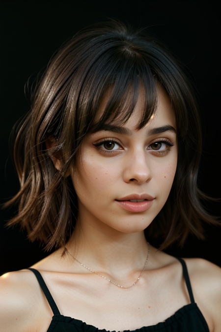 CamilaCabello, razored combover bob haircut, young woman, ((slim, fit, lanky, coltish:1.5)), white bodycon dress, spaghetti straps, looking at viewer, Hasselblad H6D, 80mm portrait, natural lighting, oiled skin, perfect eye blush, slightly open mouth, long eye lashes, <lora:epiCRealismHelper:0.2>, <lora:hairdetailer:0.3>, ((basic black backdrop:1.3)), detailed skin texture, (blush:0.5), (goosebumps:0.5), subsurface scattering, RAW candid cinema, 16mm, color graded portra 400 film, remarkable color, ultra realistic, textured skin, remarkable detailed pupils, realistic dull skin noise, visible skin detail, skin fuzz, dry skin, shot with cinematic camera