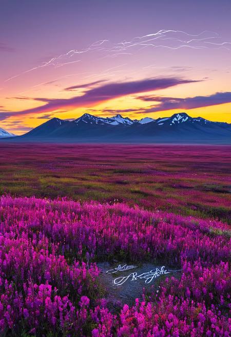 Alaskan tundra where caribou migrations stitch trails through fireweed,Nano-arm transformation countering dropships with macro focus shift,Prairie twilight: Virga streaks scribbling silver calligraphy on mauve skies,
hyperrealistic surrealism,ultra-detailed,intricate textures,luminous colors,cinematic lighting,dramatic perspective,volumetric atmosphere,8k UHD,sharp focus, professional color grading,