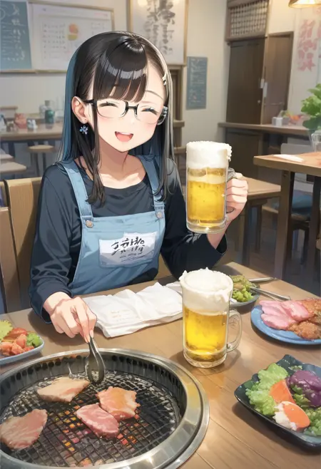 無煙ロースター内蔵テーブル Table with built-in smokeless roaster / PONY