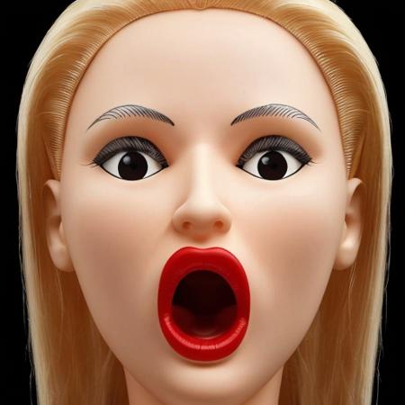 <lora:Sexdoll-v1:0.6> close p of face photo of a blonde oface inflatable sexdoll, masterpiece, incredible detail, perfect lighting