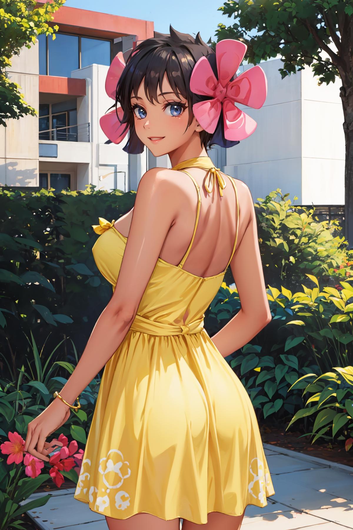 Yellow Sundress - by EDG inspired by ChameleonAI image by novowels