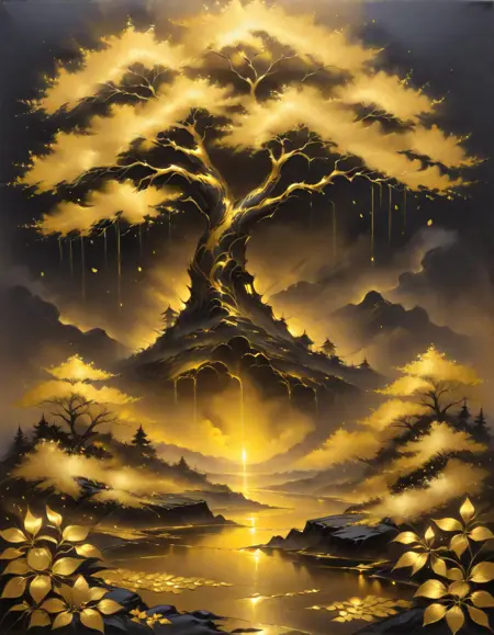 Golden Darkness Style SDXL
