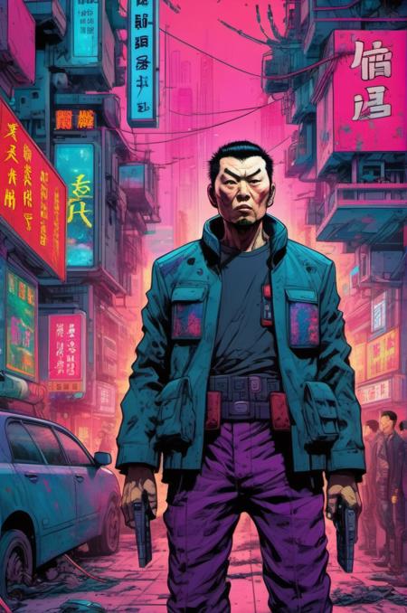<lora:Liam Wong Style:1>Liam Wong Style - Imagine a Chinese politician, furious and shouting, as he bans something from his office. He passionately despises what he is prohibiting. A vibrant cyberpunk world where colors come to life. Each image in this epic journey, called 'MidJourney,' is infused with the energy and style of classic comic book pages. Strong and dynamic lines define the contours of characters and settings, while vibrant and saturated colors breathe life into every detail. Scenes come alive on your screen, transporting you to a universe full of action, adventure, and excitement.