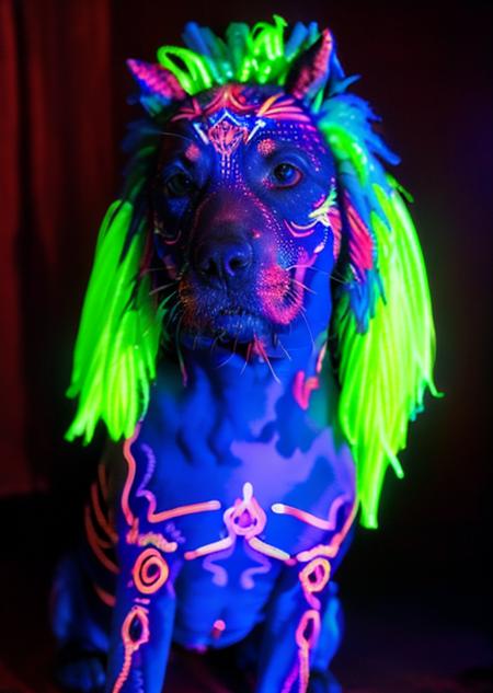 Fluorescent body painting