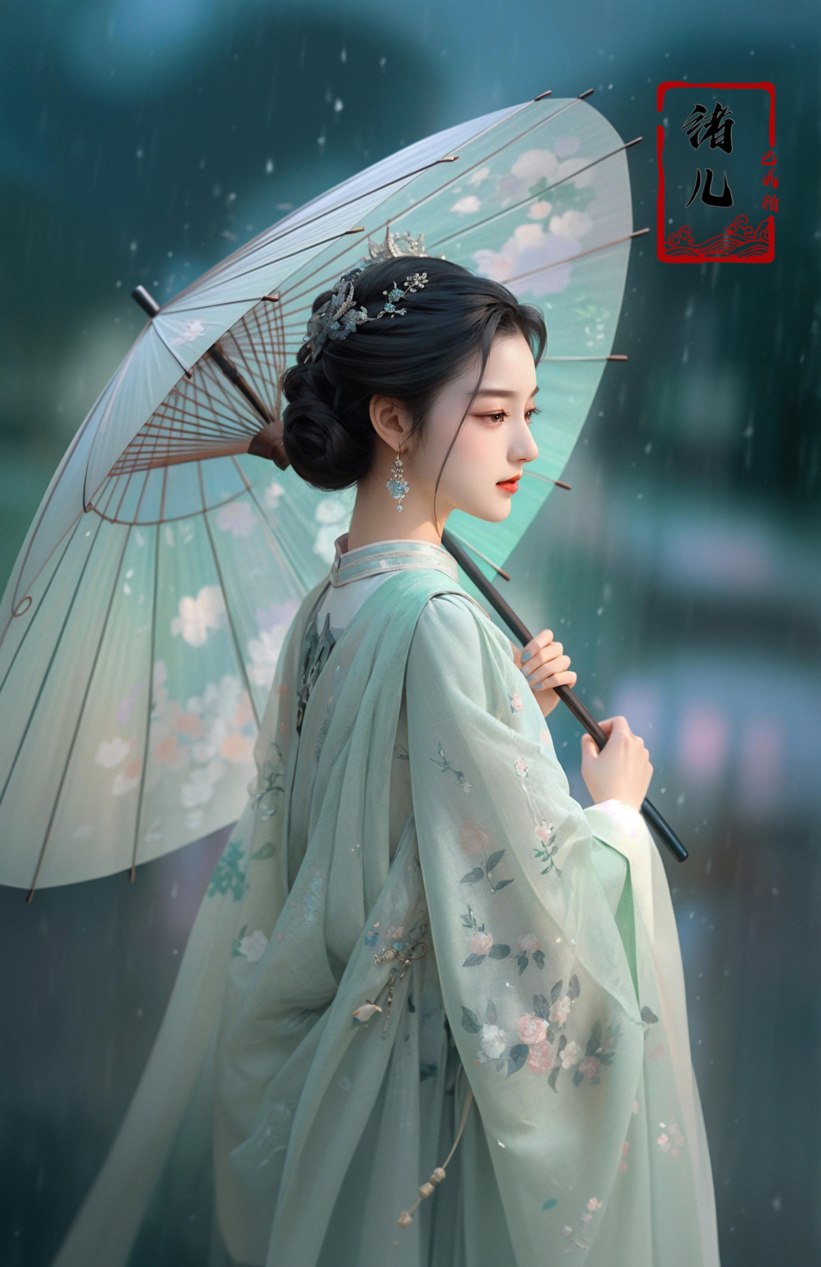 绪儿-伞中仙Fairy Under Umbrella image by XRYCJ