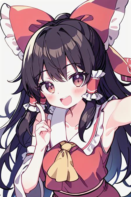 portrait,hakurei reimu,happy,
<lora:MushroomStyle_variant1:0.8>