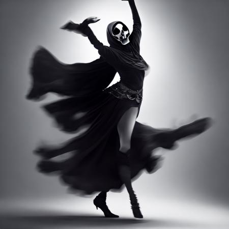 digital art, grim reaper woman dancing (deathDance:1) <lora:djzDeathDanceV21-256:0.6>