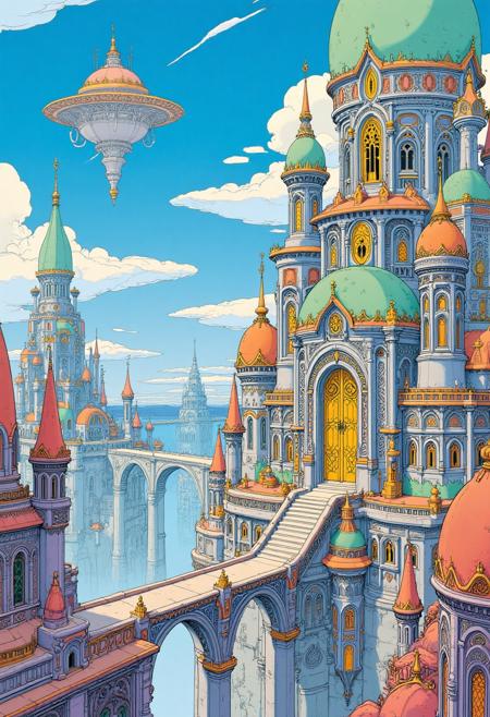 C_Fantasy Architectural Rendering_Utopian City Generation v1.0