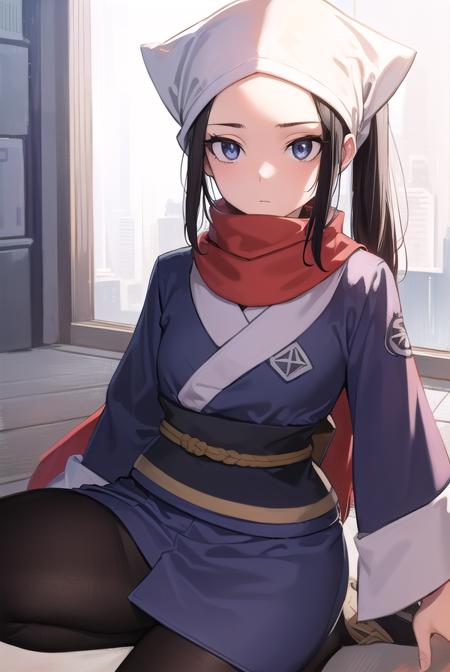 pokemonakari, <lyco:pokemonakari-lyco-nochekaiser:1>,
pokemonakari, black hair, (grey eyes:1.5), long hair, ponytail, sidelocks, (small breasts:1.2),
BREAK black pantyhose, black undershirt, brown footwear, head scarf, jacket, loose socks, pantyhose, red scarf, sash, scarf, shoes, socks, white headwear, white pantyhose,
BREAK looking at viewer, (full body:1.2), upper body,
BREAK outdoors, city, sky,
BREAK <lyco:GoodHands-beta2:1>, (masterpiece:1.2), best quality, high resolution, unity 8k wallpaper, (illustration:0.8), (beautiful detailed eyes:1.6), extremely detailed face, perfect lighting, extremely detailed CG, (perfect hands, perfect anatomy),