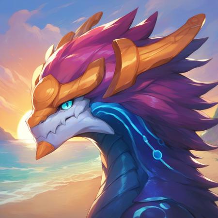 eastern dragon aurelionsol headgear bracers tail hair