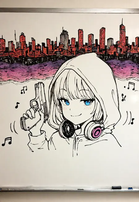 Whiteboard Artwork (Illustrious Concept)