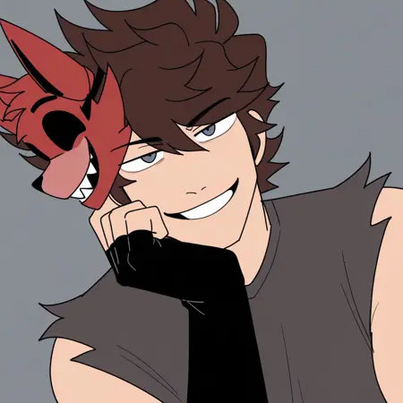 FNAF || Michael Afton Foxybro (Bendy the Bunny - Illustration)