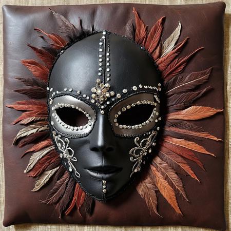 cs-l3ath3r, leather face mask, macabre,