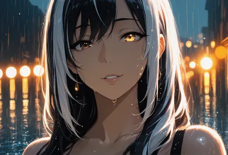 Black and White Hairstyle