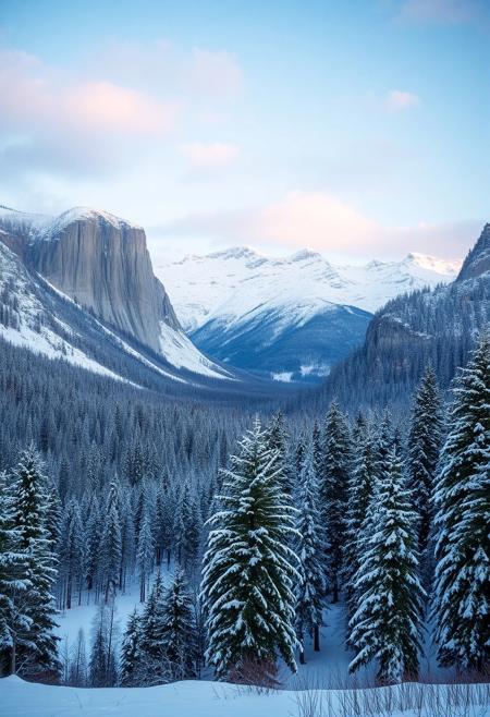 Magnificent winter landscape.
