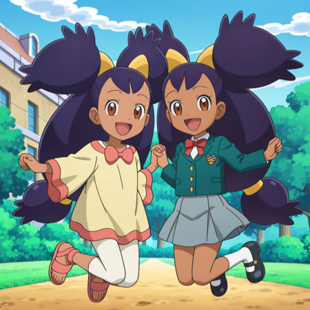 Iris - Flashback Clothes, School Uniform (Pokemon Black and White) V1
