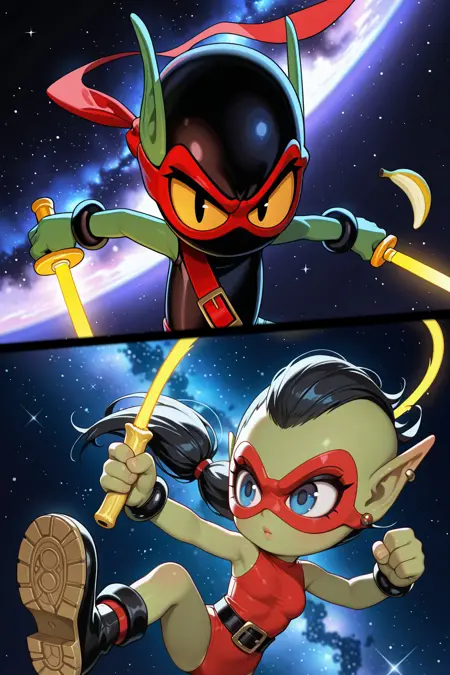 ZooL and ZooZ from the Amiga Game ZooL | Illustrious