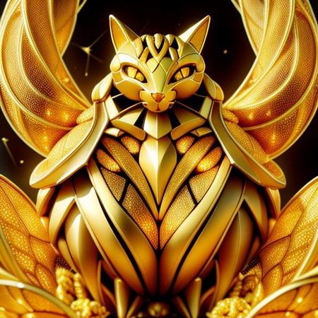 a cat, goldstyle,