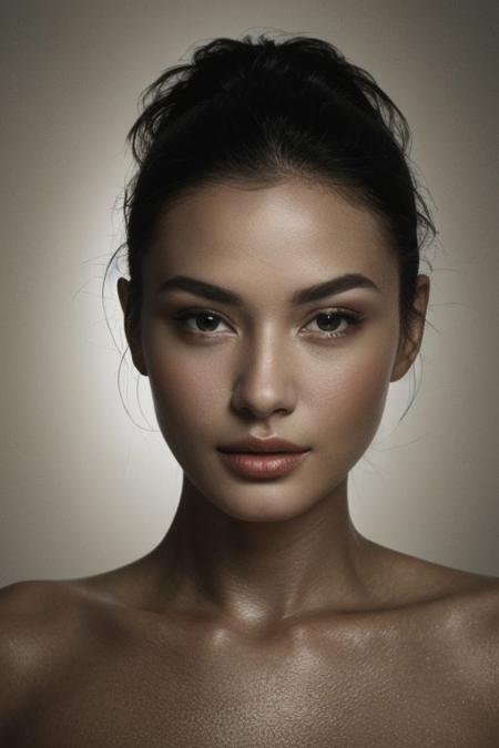 Beauty Photography: Focuses on well-lit, flawless skin and often used in beauty and cosmetics advertisements.<"shooting under very dark condition":1.8> with high iso, film, high key