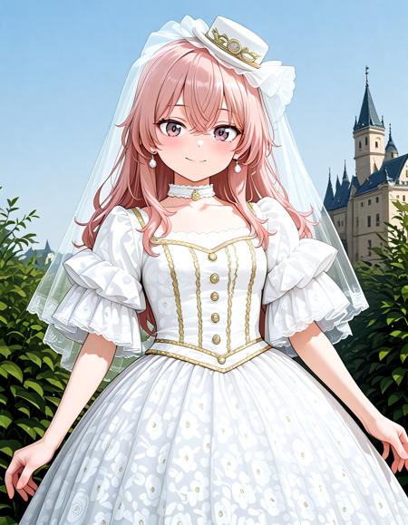 White Rococo Dress - Illu v1.0