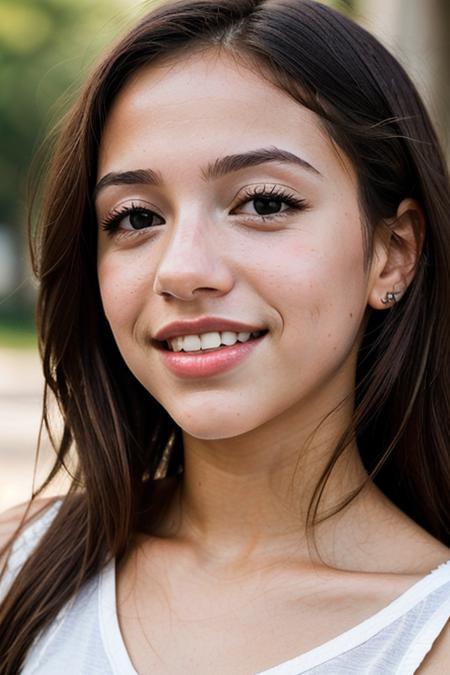 BREAK r1ta-001, brunette hair, brown eyes. perfectsmile smile,  open mouth. <lora:lora_perfectsmile_v1_from_v1_160:1>  fcHeatPortrait  makeup  Stable-Yogis-EtherealBeauty-1.5x