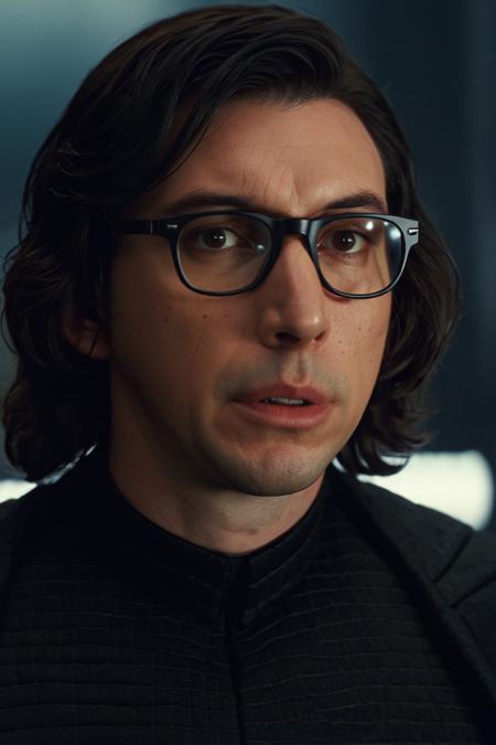 cinematic film still kylo ren, wearing wayfarer glasses, (deep frown), close up shot <lora:Kylo_Ren_XL:0.8> . shallow depth of field, vignette, highly detailed, high budget Hollywood movie by danny boyle, bokeh, cinemascope, moody, epic, gorgeous, film grain, grainy