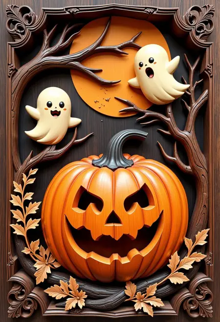 🎃 Wood Carving Crafter - by ChronoKnight - [FLUX] 🎃