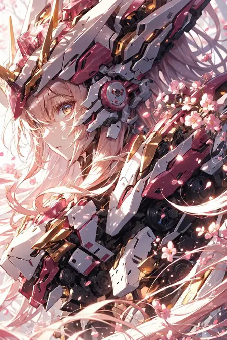 Pink mecha girl | 粉色机甲少女