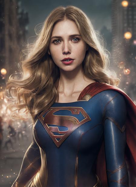 supergirl costume, a photo of sks woman, ((detailed face)), ((canon m50)), ((award winning)), (High Detail), Sharp, 8k, Cinematic lighting, soft lighting, greg rutkowski, trending on artstation, intricate, gothic clothing, victoria secret,, <lora:locon_alisonbrie_v1_from_v1_64_32:1.3>