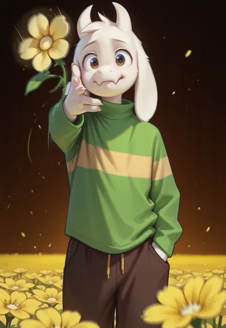 Asriel Dreemurr - Undertale (illustrious SDXL LoRA)