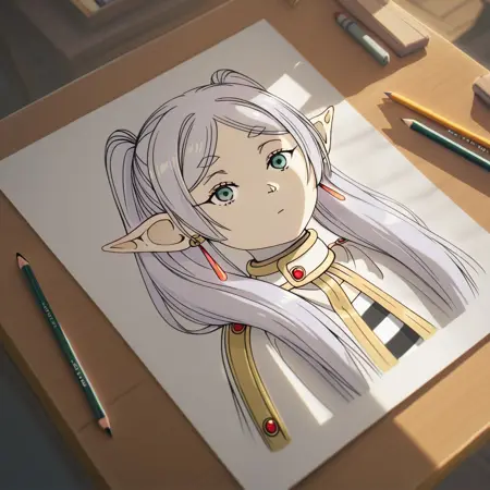 Drawing on the table (mood art)