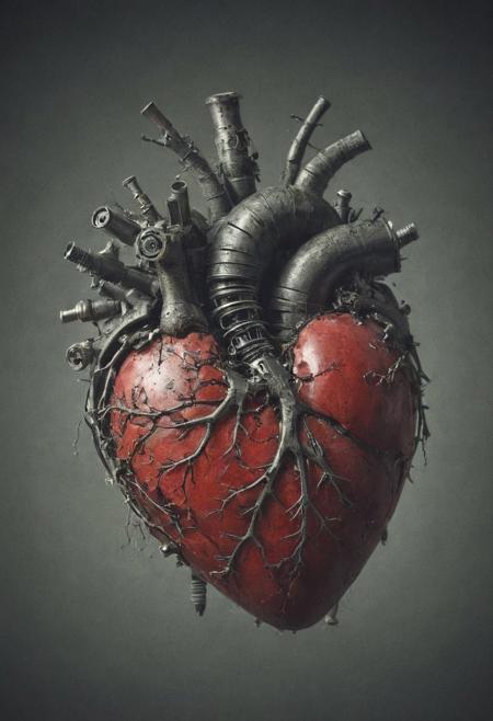 mechanical  heart
Wide range of colors., Dramatic,Dynamic,Cinematic,Sharp details
Insane quality. Insane resolution. Insane details. Masterpiece. 32k resolution.
<lora:add-detail-xl:0.95> <lora:dvr-lnds-sdxl:0.3> dvr-lnds-sdxl <lora:MJ52:0.25> <lora:ral-apoctvisn-sdxl:0.3> ral-apoctvisn <lora:zavy-cntrst-sdxl:0.35> dark, chiaroscuro, low-key <lora:zavy-rmlght-sdxl:0.41> zavy-rmlght <lora:SDXLFaeTastic2400:0.225>