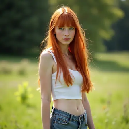 RedHead Fictional Model Bianca [consistent face character] - FLUX