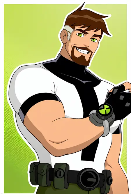 Future Ben Tennyson / Ben 10,000 -- Ben 10 classic illust