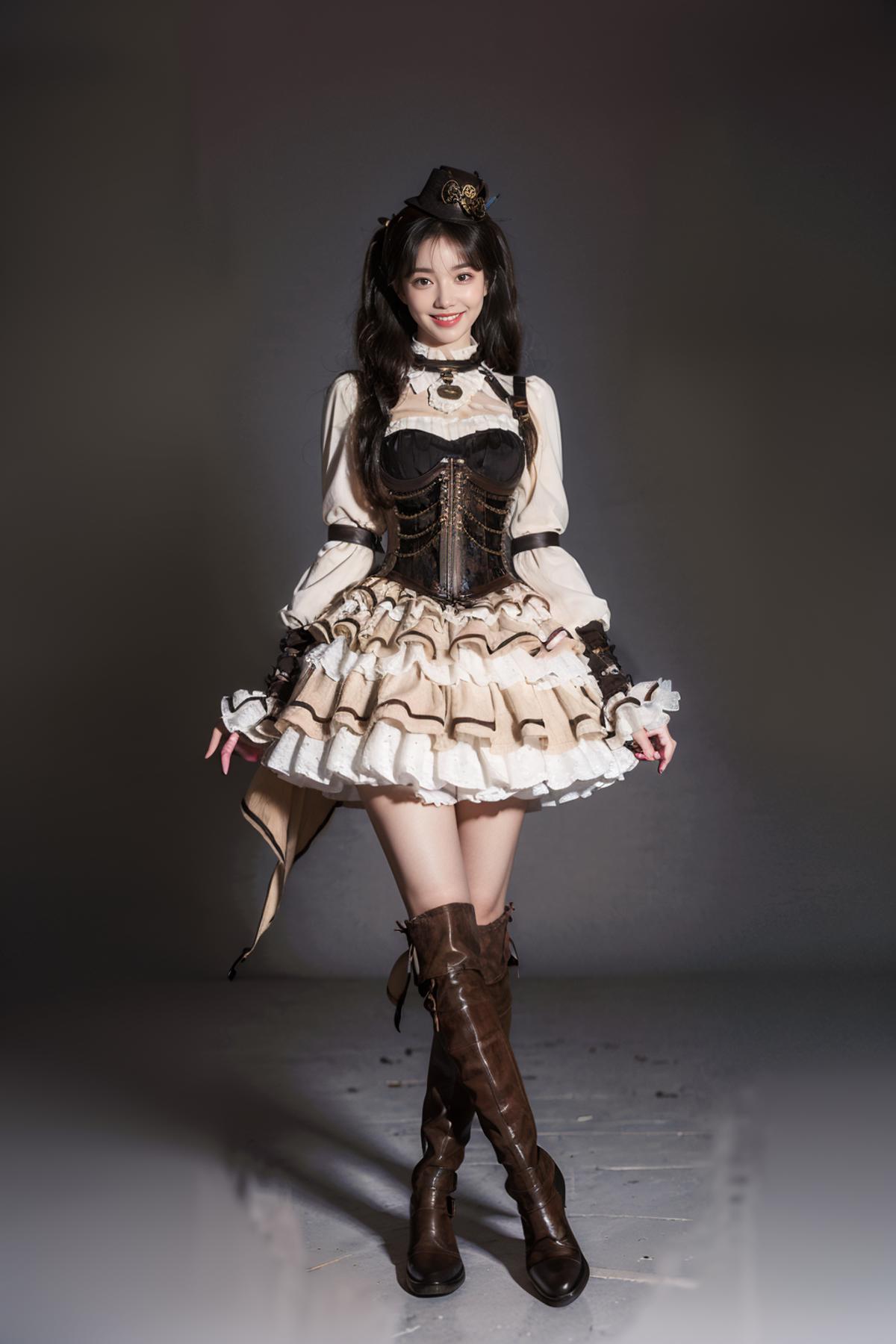 [Realistic] Steampunk style dress | 蒸汽朋克风裙子 image by cyberAngel_