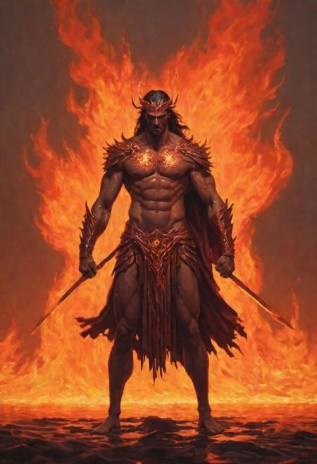 "Feel the heat of my challenge, mortals! Stand before the flames that engulf my spirit, a warrior born of fire and steel. Behold my aura, a blazing inferno that ignites the path to battle. I am a tempest, a fusion of Alena Aenami's ethereal grace, Bill Viola's depth of spirit, and Brandon Woelfel's radiant energy. Dare you approach and test your mettle against the fire that courses through my veins? The battleground awaits, and only the worthy shall endure the searing trial I offer."
"Behold the challenge laid bare before you, yet your timidity smothers any hope of facing the heat I wield. Witness the flames that dance around me, mocking your hesitation. Avert your gaze, for your fear will only stoke the inferno I command."