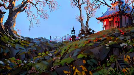 (detailed landscape:1.2)(detailed background, japan temple, old three, volcanic, dark vibe:1.4),(dynamic_angle:1.2), (dynamic_pose:1.2),

(masterpiece:1.2), (best quality, highest quality), (ultra detailed), (8k, 4k, intricate),(highly detailed:1.2),(detailed face:1.2),(gradients),(ambient light:1.3),(cinematic composition:1.3), 8k wallpaper,original, highres, illustration,


 <lora:gabrielgomez_style-000012:1>