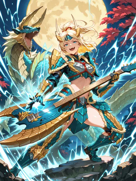 Monster Hunter - Zinogre Armor (ジンオウ装備) illu/ponyXL