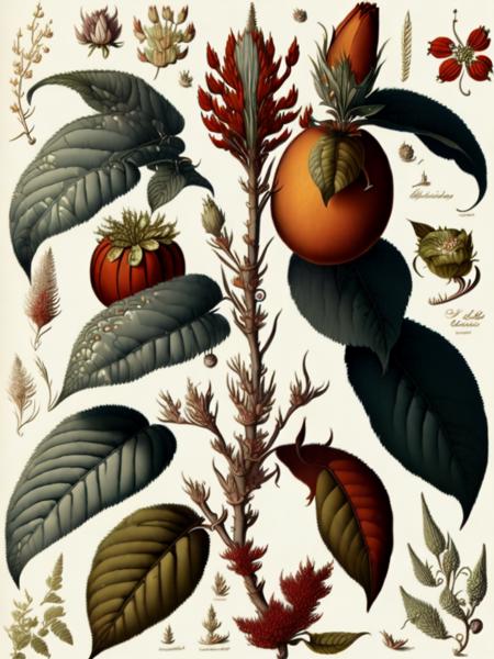 <lora:CenturyBotanicalIllustration:1>Wolfberry varieties, botanical illustration, white background, extremely detailed, style of Pierre-Joseph Redoute, cartoon, Toon, ghibli, Dofus theme