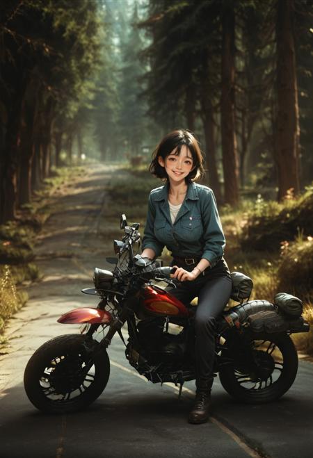 ruanyi0960,motorcycle,outdoors,forest