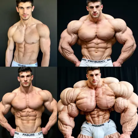 Muscle Plus  - Swole Veiny Hyper Muscle Slider Handsome Bodybuilder