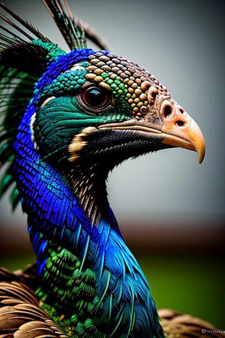 Create a photorealistic close up image of a peacock, feathers,vibrant colors and dark background, highly detailed, aesthetic, great lighting, extremely detailed,  award winning, perfect composition, a rich and complex image of nature, a vibrant tissue of hues and textures captured digitally, best quality, realistic, captivating, intricately detailed, hyper detailed, maximalist style, photorealist, sharp focus, dynamic lighting, superb composition, finest details, highest aesthetics, best quality, sharp focus, high contrast, stylized, clear, colorful, ultra quality, 8k, best quality, masterpiece,midjourneyv6.1, full body,