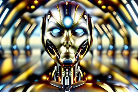 masterpiece, awesome quality, hyper detailed, ((DonMX3n0T3ch, futuristic, scifi, tech)), female android, cyborg, <lora:DonMX3n0T3ch:1.5> cool, awesome