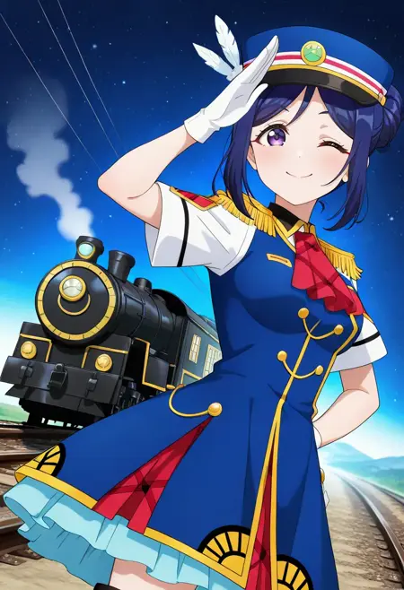 "HAPPT PARTY TRAIN" Outfit (Matsuura Kanan Ver.) / "HAPPT PARTY TRAIN"衣装(松浦果南)