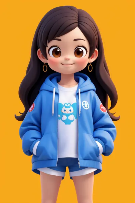 线稿转绘3D模型-cartoonIP形象3Dblindbox