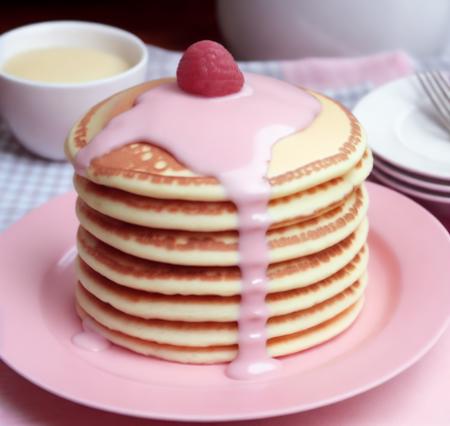 pastel pink babycore <lora:pastel pink babycore:0.75> pancakes