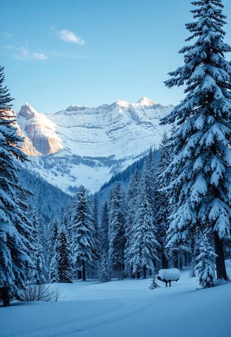 Magnificent winter landscape.