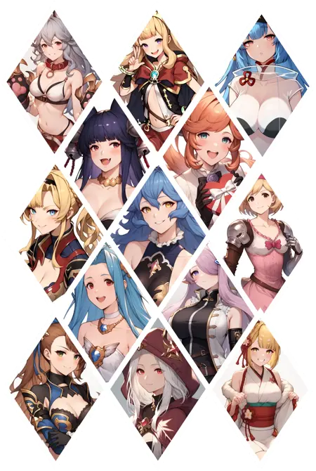 All characters  Granblue Fantasy 碧蓝幻想全角色 (50+ Character)