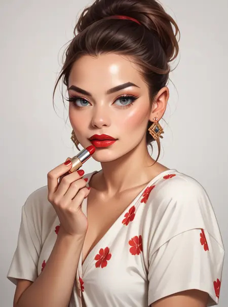 Applying Lipstick PONY XL