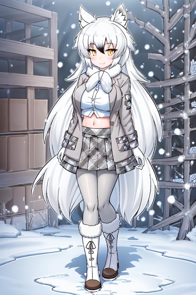 anime snow wolf girl